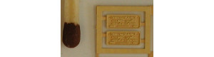 Výrobní štítky ČKD, 2 kusy, H0, Lepieš H0049